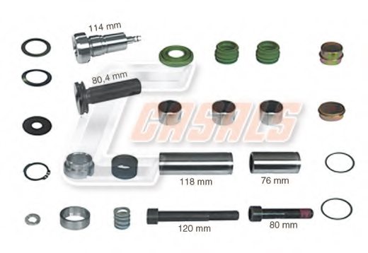 CASALS MD686 Repair Kit, brake caliper